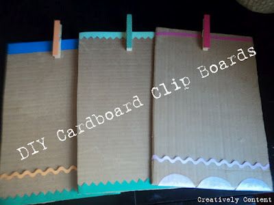 Create these DIY clipboards out of cardboard for you preschoolers, classroom or long car trips? Diy Clipboard, Clip Boards, School Age Activities, Diy Preschool, Cardboard Crafts Diy, Preschool Projects, Daycare Activities, Diy Classroom, Recycled Projects