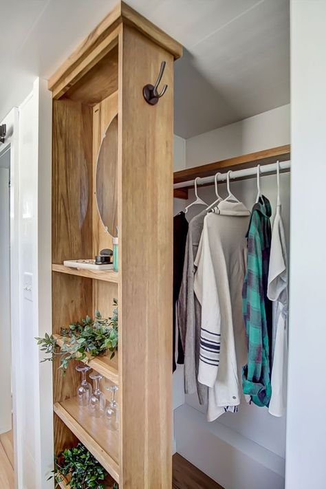 Tiny House Closet Ideas, House Storage Ideas, Tiny House Storage Ideas, Tiny House Closet, Small House Storage, House Closet, Tiny House Bedroom, House Storage, Tiny House Stairs