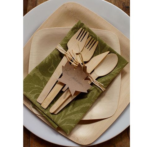 Eco-gecko Disposable Wooden Knife Heavy Weight 1000 / Case Wooden Fork, Wooden Cutlery, Wood Utensils, Bamboo Plates, Leaf Plates, Disposable Plates, Wooden Utensils, Party Table Decorations, Dessert Spoons