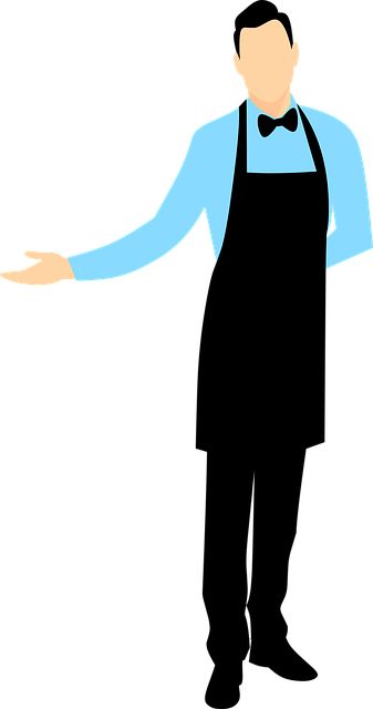 Free Image on Pixabay - Butler, Waiter, Apron, Catering 👉 If you find this #image useful, you can make a donation to the artist via PayPal by pressing a "coffee" button under any of his images on pixabay website    #design #Image #Illustration #free #idea Waiter Cartoon Illustrations, Butler Illustration, Waiter Apron, Stussy Logo, Barber Logo, Butler Service, Employee Uniform, Vector Graphics Illustrations, Pharmacy Design