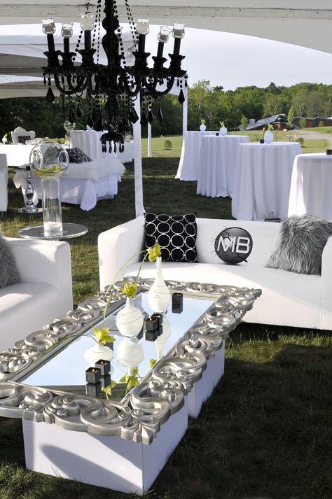 Grand Glam Grad Party  Wedding Decor and Design by Something New Events Canfield, Ohio Diy Outdoor Lounge, Fall Wedding Diy, Wedding Lounge, Outdoor Lounge Area, All White Party, Fall Wedding Decorations, Lounge Area, Table Cloths, White Party