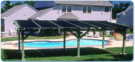 Affordable DIY Solar Pool Heating | InTheSwim Pool Blog Solar Pool Heater Diy, Solar Pool Heating, Solar Pool Heater, Pool Shade, Pool Heaters, Solar Roof Tiles, Tons Of Money, Solar Thermal, Solar Pool