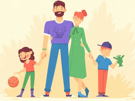 Happy Family / #motiongraphics #motion #design #animation #family #happy Elements Animation, Family Animation, Authoritative Parenting Style, Authoritative Parenting, Graphic Motion, Parenting Style, Motion Graphics Gif, Cartoon Clip, Happy Gif