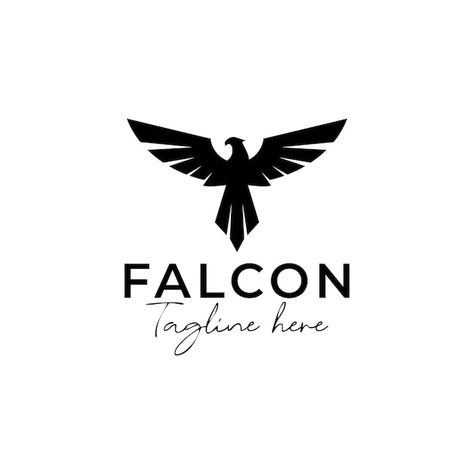 Eagle logo vector design falcon logotype... | Premium Vector #Freepik #vector #falcon-logo #hawk-logo #freedom-logo #eagle-logo Falcon Logo Design, Eagle Logos, Freedom Logo, Falcon Art, Hawk Logo, Falcon Logo, Sports Academy, Logo Mascot, Magic Spell Book