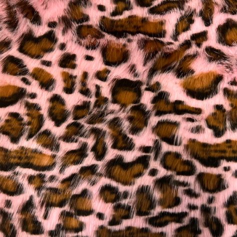 Pink Gold Galactic Leopard Print Long Pile Faux Fur Fabric - Fashion Fabrics LLC Leopard Print Wallpaper, Animal Print Wallpaper, Riot Grrrl, Pink Cheetah, Textile Company, Fur Fabric, Faux Fur Fabric, Fur Fabrics, Pink Leopard