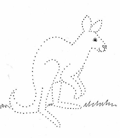 Dot Drawings - Art Starts for Kids Drawing With Dots, Dot Drawings, Dot Drawing, Join The Dots, Kangaroo Art, Printable String Art Patterns, Dotted Drawings, Santa Coloring Pages, String Art Templates