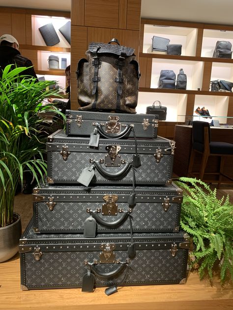 Louis Vuitton Travel Luggage, Louis Vuitton Luggage Set, Aesthetic Footwear, Trunk Suitcase, Luxury Suitcase, Louis Vuitton Suitcase, Japanese School Bag, Luxury Luggage, Cute Luggage