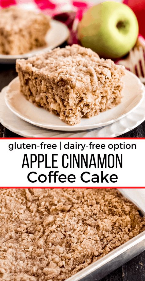 Apple Cinnamon Coffee Cake, Gluten Free Apple Recipes, Banana Coffee Cakes, Peanut Butter Muffins, Apple Cinnamon Bread, Apple Coffee Cakes, Desert Ideas, Cinnamon Coffee Cake, Cinnamon Coffee