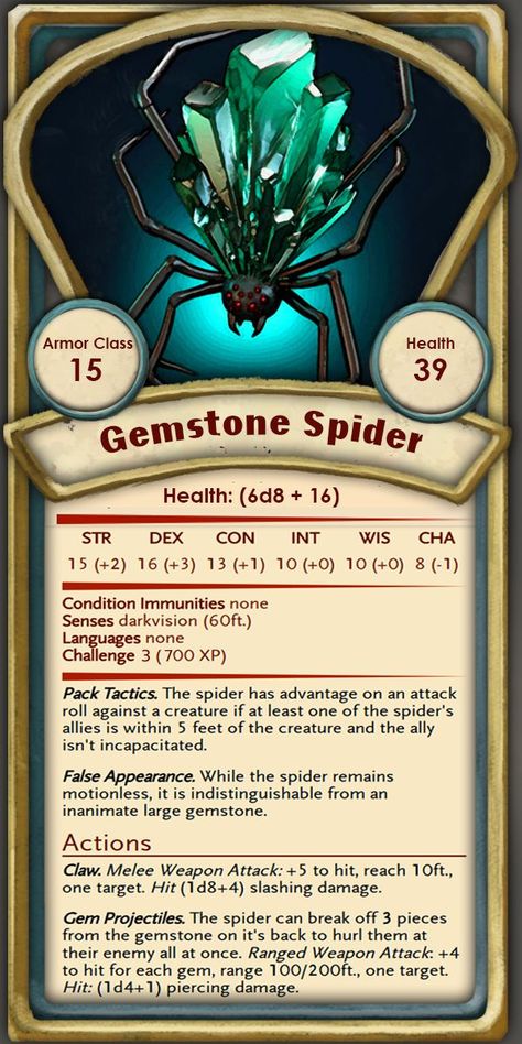 Spider Dnd 5e, Dnd Spider, Spider Monster, Dnd Stories, Dungeons And Dragons 5e, Giant Spider, Dnd 5e Homebrew, D D Monsters, Dnd Monsters