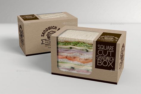 Sandwich Packaging Ideas, Take Out Packaging, Makanan Cepat Saji, Sandwich Packaging, Croissant Sandwich, Bread Packaging, Sandwich Box, Food Box Packaging, Food Boxes