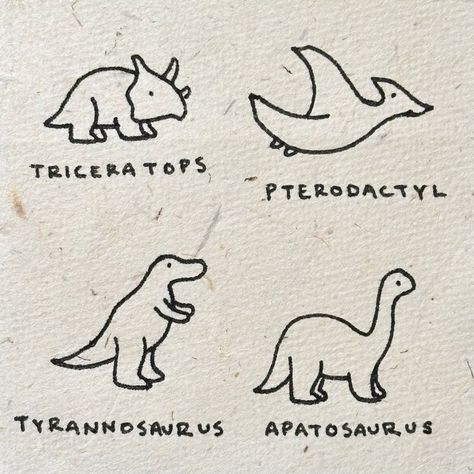 Try these easy doodles 🐸✨🦖 Couple of pages of easy cute drawings for you to try making yourself! Try doodling a cute frog, or dinosaur, potentially give them some twinkles or emphasis: ) hope this inspires your next drawing (even if it’s just in the margin or on your notes !) happy drawing my friends Dino Doodles Easy, Dinosaur Doodle Easy, Doodles Couple, Drawing My Friends, Doodle Dinosaur, Easy Cute Drawings, Dinosaur Doodle, Doodles Easy, Easy Doodles