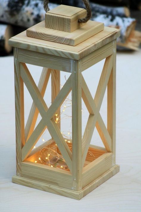 Wood Lantern Diy, Wooden Lanterns Diy, Rustic Wood Lanterns, Wooden Lantern, Wood Lantern, Wooden Lanterns, Diy Lanterns, Into The Woods, Diy Wood Projects Furniture