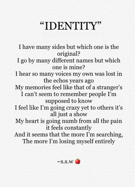 Identity Quotes Self, Identity Quotes Finding, Poetry About Identity, Poems About Identity, Self Identity Quotes, Meaningful Poems Deep, Identity Poetry, Poems About Home, Quotes About Identity