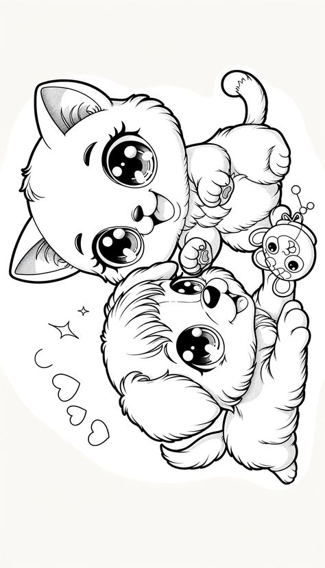 kitten family coloring pages Colouring Animals, Dog Coloring Pages Free Printable, Cat Coloring Pages Free Printable, Free Cat Coloring Pages, Coloring Pages Cat, Free Printable Pictures, Cute Cat Coloring Pages, Kitten Coloring Pages, Cats Coloring Pages