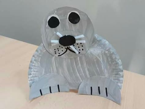 Arctic Seal Craft, Seal Activities For Preschool, Seal Crafts For Kids, Arctic Animals Preschool Activities, Animals Preschool Activities, January Lesson Plans, Arctic Animals Preschool, Seal Craft, Animals Preschool