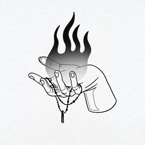 Kactouz 🌵 on Instagram: "FLAME 🔥 I try two composition on this one, slide to see the other one and let me know which one you prefer 😊 @inktober #inktober #inktober2022 #flame #hand #tattoo #tattooideas #tattoos #tattooart #tattooflash #ink #inked #handdrawn #drawdrawdraw #drawingsketch #sketchbook" Hands Holding Flame Tattoo, Hand On Fire Tattoo, Hands With Fire Tattoo, Hand Holding Flame Tattoo, Hand Holding Fire, Hand Holding Fire Drawing, Black And White Fire Tattoo, Flame Inktober, Fire Drawing