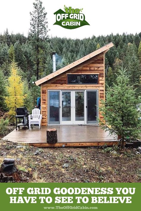 How to take $2000, 4 acres of forested land, a lifelong dream and turn it into a reality. We�ve had several subscribers send us in amazing photos and incredible stories of how they made their off grid dreams come true. Thank you Samantha Durham for sendin Cabin Homestead, Small Cabin In The Woods, Build Website, Off Grid House, Diy Cabin, Tiny House Interior Design, House Design Ideas, Off Grid Cabin, Tiny Cabin