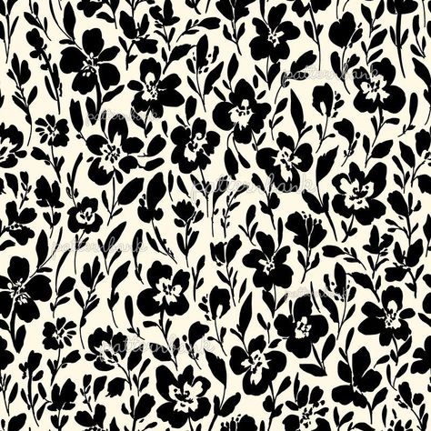 Flower Print Black And White, Black And White Repeating Pattern, Graphic Flower Pattern, Ditsy Floral Print Pattern, Ditsy Print Pattern, Print Patterns Black And White, Floral Print Patterns Vintage, Black And White Flower Pattern, Ditsy Pattern