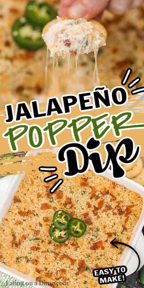 Hot Cheese Dip, Popper Dip Recipe, Jalapeno Popper Dip Recipe, Pizza Bread Recipe, Super Bowl Recipes, Best Party Appetizers, Chili Cheese Dips, Jalapeno Popper Dip, Popper Dip