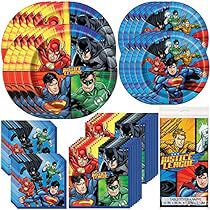 Justice League Party, Bridesmaids Gift Sets, Dinner Dessert, Silver Party, Plastic Table Covers, Party Bundles, Superhero Comics, Happy Birthday Gifts, Superhero Theme