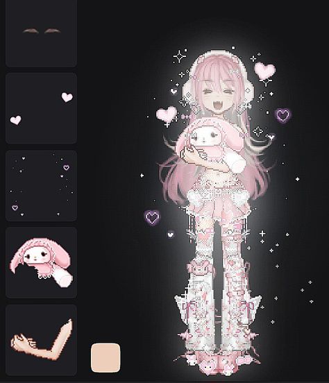 Best Dress Up Games, Everskies Fits, Imvu Outfits Ideas Cute, Arte Grunge, Hello Kitty Clothes, Peach Art, A4 Poster, Kawaii Stickers, Cute Art Styles