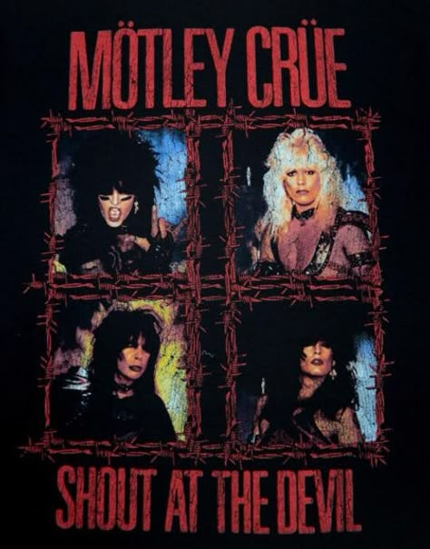 Motley Crue Logo, Motley Crue Poster, Motley Crue Albums, Glam Rock Bands, Shout At The Devil, Posters Ideas, Motley Crüe, Rock N Roll Art, Rocker Chick