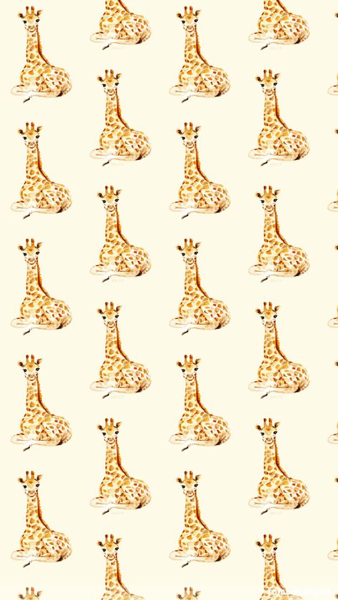 Giraffe Giraffe Wallpaper, Giraffe Watercolor, Giraffe Pictures, Giraffe Illustration, Giraffe Decor, Scrapbook Patterns, Giraffe Art, Print Design Art, Giraffe Pattern