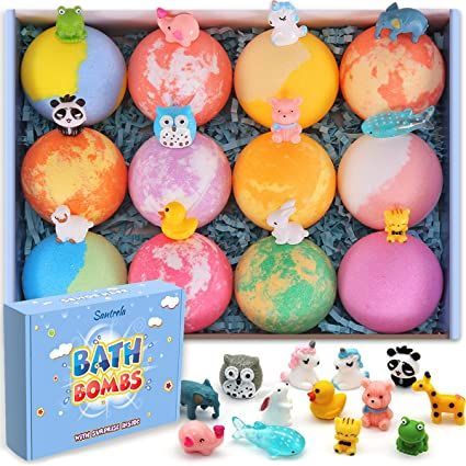 Bath Bombs for Kids with Toys Inside for Girls Boys - 12 Pack Organic Bubble Bath Fizzies Bomb, Gentle and Kids Safe, Ideal Gift for Easter Eggs Stuffers Birthday Christmas Easter Egg Stuffers, Egg Stuffers, Easter Egg Filling, Bubble Bath Bomb, Bath Fizzies, Organic Bath Products, Work Gifts, Handmade Kids, Kids Bath