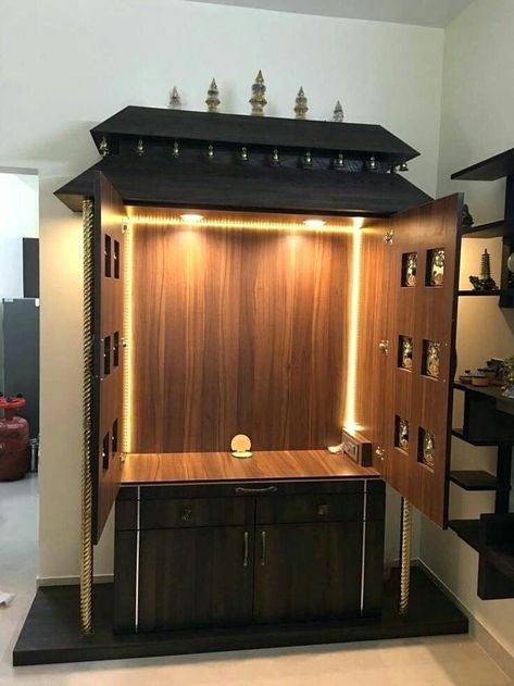 Latest Pooja Room Designs, Pooja Room Designs, Puja Unit, Pooja Unit, Temple Room, Pooja Door Design, Mandir Design, Temple Design For Home, Pooja Mandir