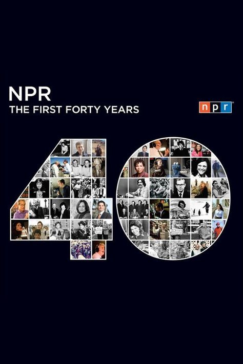 NPR: The First Forty Years on Scribd Corporate Anniversary, Class Reunion Decorations, Company Anniversary, Annual Report Design, Live On Air, Collage Design, 30th Anniversary, 40th Anniversary, Yearbook