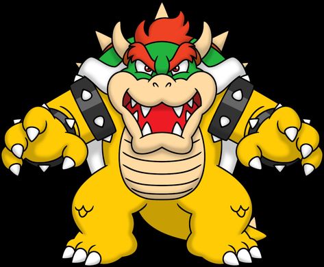 Bowser Tattoo Ideas, Bowser Printable, Bowser Painting, Mario Doodles, Bowser Drawing, Mario Illustration, Bowser Art, Bowser Fanart, Mario Nails