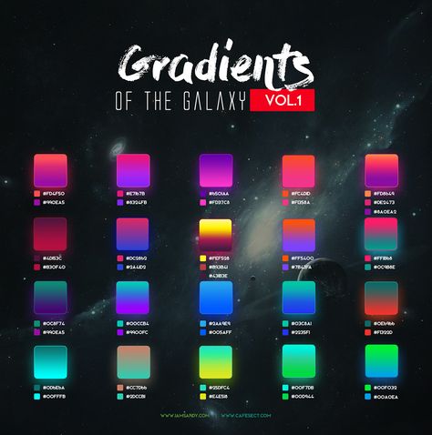 Neon Colour Palette, Blending Colored Pencils, Gradient Color Design, Website Color Palette, Galaxy Colors, Color Design Inspiration, Image Overlay, Hex Color Palette, Color Palette Challenge