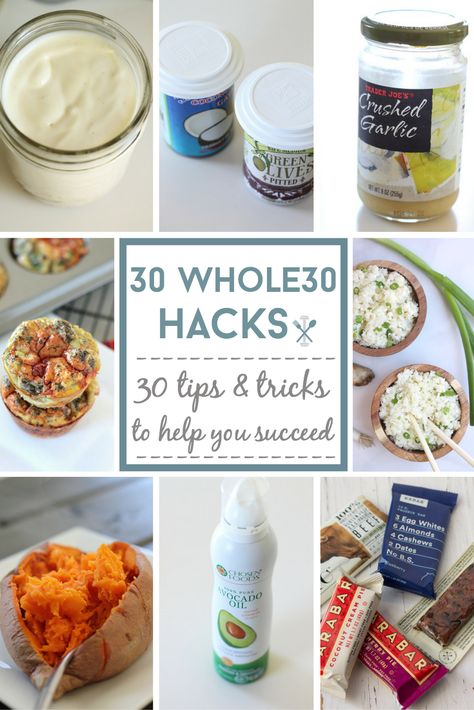 30 Whole30 Hacks Whole 30 Menu, Whole 30 Vegetarian, 30 Diet, Whole 30 Lunch, Whole 30 Meal Plan, Snacks And Desserts, Whole 30 Diet, Diet Challenge, Recipe 30