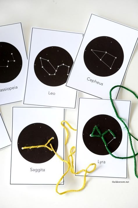 Diy Constellation, Constellation Craft, Melissa Doug Toys, Tata Surya, Space Preschool, Space Unit, Lacing Cards, Space Activities, Space Party