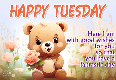 Happy Tuesday – Here I am with good wishes for you so that you have a fantastic day The post Happy Tuesday – Here I am with good wishes for you so that you have a fantastic day appeared first on Premium Wishes. Good Morning Tuesday Wishes, Happy Tuesday Images, Happy Tuesday Morning, Cute Good Morning Gif, Tuesday Quotes Good Morning, Tuesday Greetings, Tuesday Images, Weekend Images, Good Morning Happy Thursday