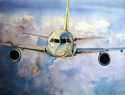 Airplane Painting, Airplane Drawing, Scratchboard Art, Art Alevel, Dream Painting, Airplane Art, Abstract Art Wallpaper, Aviation Art, Art Drawings Sketches Creative