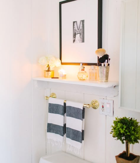 Shelf Shelves Above Toilet, Above Toilet, Bathroom Shelves Over Toilet, Shelves Over Toilet, Toilet Shelves, Chicago Apartment, Over Toilet, Room Shelves, Toilet Design