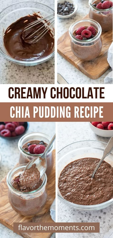 Chia Seed Pudding Almond Milk, Chai Pudding, Pudding Recept, Pudding Recipes Healthy, Chocolate Chia Pudding Recipes, Chia Pudding Recipes Healthy, Chocolate Chia Seed Pudding, Chia Recipes, Chia Pudding Recipe