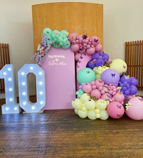 10th Birthday Party Ideas, Hayward California, 10th Birthday Party, Blush Balloons, 30 Balloons, 1st Birthday Balloons, Balloon Garland Diy, Jumbo Balloons, Happy 10th Birthday