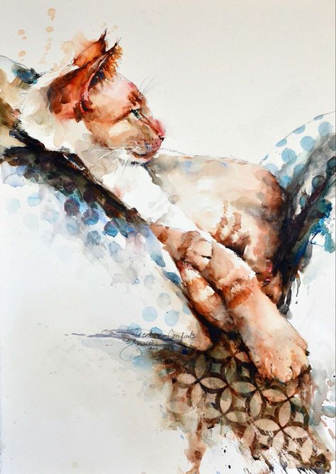 Painting With Watercolors, Loose Watercolor Paintings, Tips For Painting, Best Watercolor, Cat Watercolor, Watercolor Tips, Loose Watercolor, Watercolor Painting Techniques, Watercolor Artists