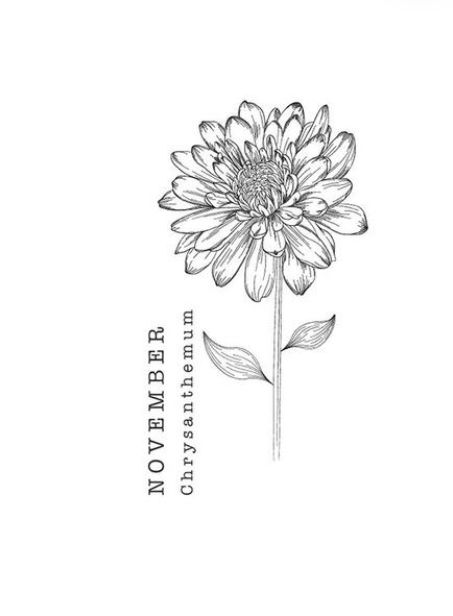 Chrysanthemum Simple Tattoo, Mum Flower Tattoo Ideas, Chrysanthemum Tattoo With Name, Aster And Chrysanthemum Tattoo, Chrisantemum Flower Tattoo Simple, Chrysanthemum Tattoo Small Birth Flowers, Chrysanthemum Tattoos For Women, Minimalist Chrysanthemum Tattoo, Small Chrysanthemum Tattoo Design