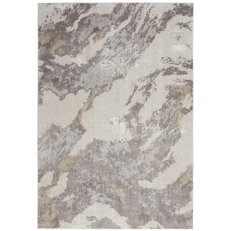 Silky Textures Rug Brown Ivory | Nourison | LuxDeco Persian Design, Rug Texture, Textured Waves, Ivory Rug, Brown Area Rugs, Abstract Rug, Contemporary Area Rugs, Modern Area Rugs, Area Rugs For Sale