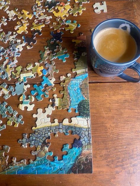 Life Moments Aesthetic, Living A Quiet Life, Romanticize Your Summer Aesthetic, Puzzle Date, Romanticize Your Life Aesthetic, Aesthetic Puzzle, Winter Hobbies, Romanticize A Quiet Life, Puzzle Aesthetic