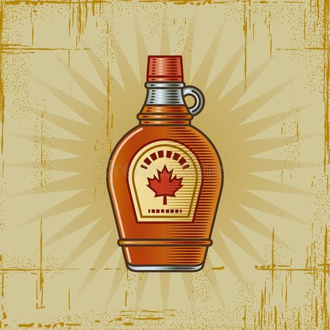 Blame Canada, Maple Syrup Bottle, Thanksgiving Labels, Maple Syrup Bottles, Bottle Vector, Antique Background, Tag Mockup, Honey Label, Bottle Drawing