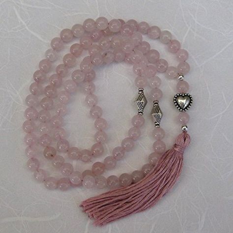 Islamic prayer beads, Rose quartz gemstone, 99 x 6mm pale pink beads, Islamic tasbih, Muslim jewelry, Sufi prayer beads, 25 inch circumference Prayer Beads Islam, Tasbih Digital Aesthetic, Tasbih Aesthetic, Diy Tasbih, Prayer Beads Diy, Digital Tasbih, Tasbih Digital, Tassel Crafts, Islamic Jewelry