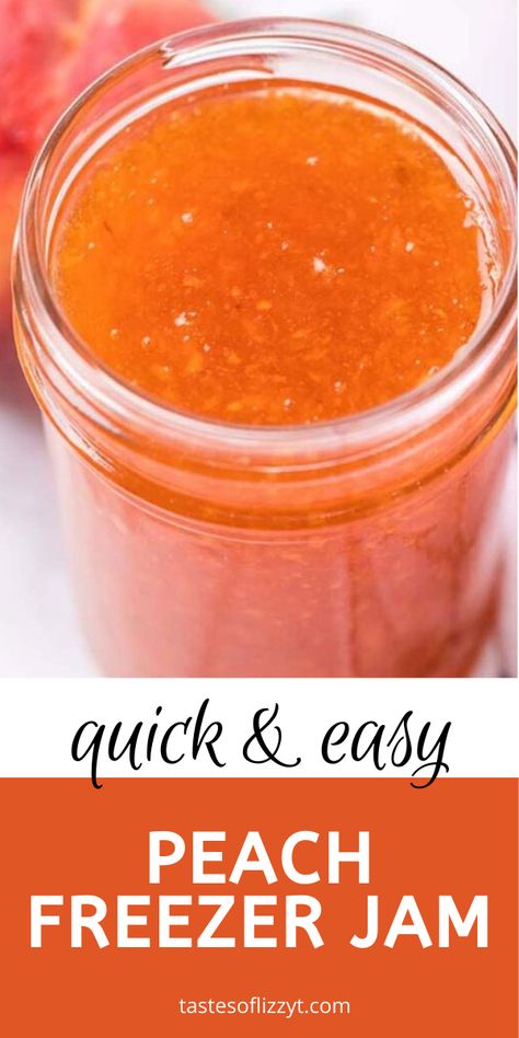 How To Preserve Fresh Peaches, Peach Freezer Jam Easy, Preserved Recipes, Easy Freezer Jam, Freezing Peaches, Peach Freezer Jam, Peach Jam Recipe, Freezer Jam Recipes, Canning Peaches