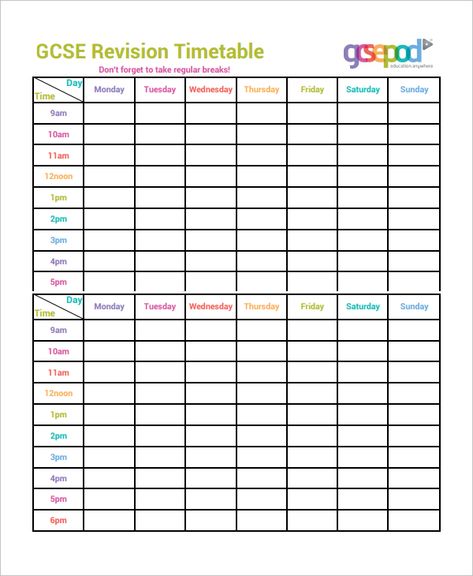 11+ Timetable Templates - Free Sample, Example, Format | Free & Premium Templates Test Schedule Template, Revision Timetable Template Printable, Exam Timetable Template, Revision Organisation, Gcse Revision Timetable, Time Table For Studying, Exams Schedule, Revision Timetable Template, Study Timetable Template