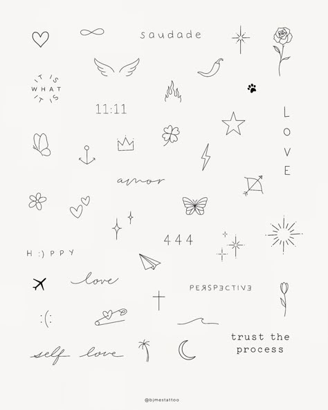 Today Tattoo Words, Small Hand Drawn Tattoos, Girly Aesthetic Tattoo, Next Right Thing Tattoo, Small Flash Tattoo Ideas Girly, Opacarophile Tattoo, Start Tattoo Design, New Journey Tattoo Ideas, Teeny Tiny Tattoo Ideas