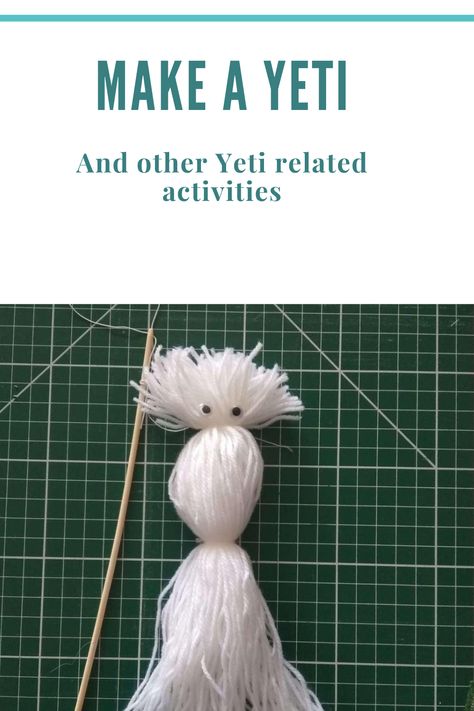 Four lovely Yeti activities and crafts for families to do together. Yeti Crafts, Yeti Craft, Crafts For Families, Skunk Ape, Enchanted Creatures, Camp Themes, Steam Projects, Abominable Snowman, Crown Crafts