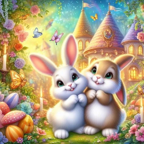 Beautiful Rabbit, Cute Bunny Pictures, Easter Wallpaper, Easter Images, Easter Pictures, Easter Egg Designs, Cute Animal Clipart, Bunny Pictures, Bunny Art